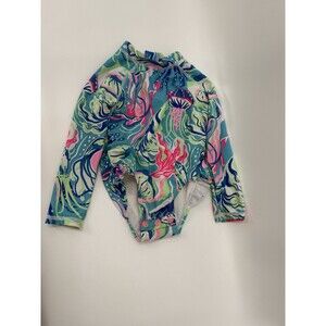 Tommy Bahama Kids Swim One Piece - Blue and Pink